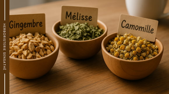 3 plantes anti vomitives contre la nausée - Herboristerie Sensathé